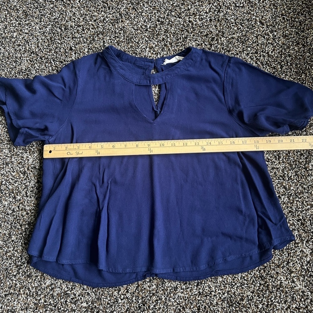 Elodie Midnight Blue Short Sleeve Top - Picture 4 of 5